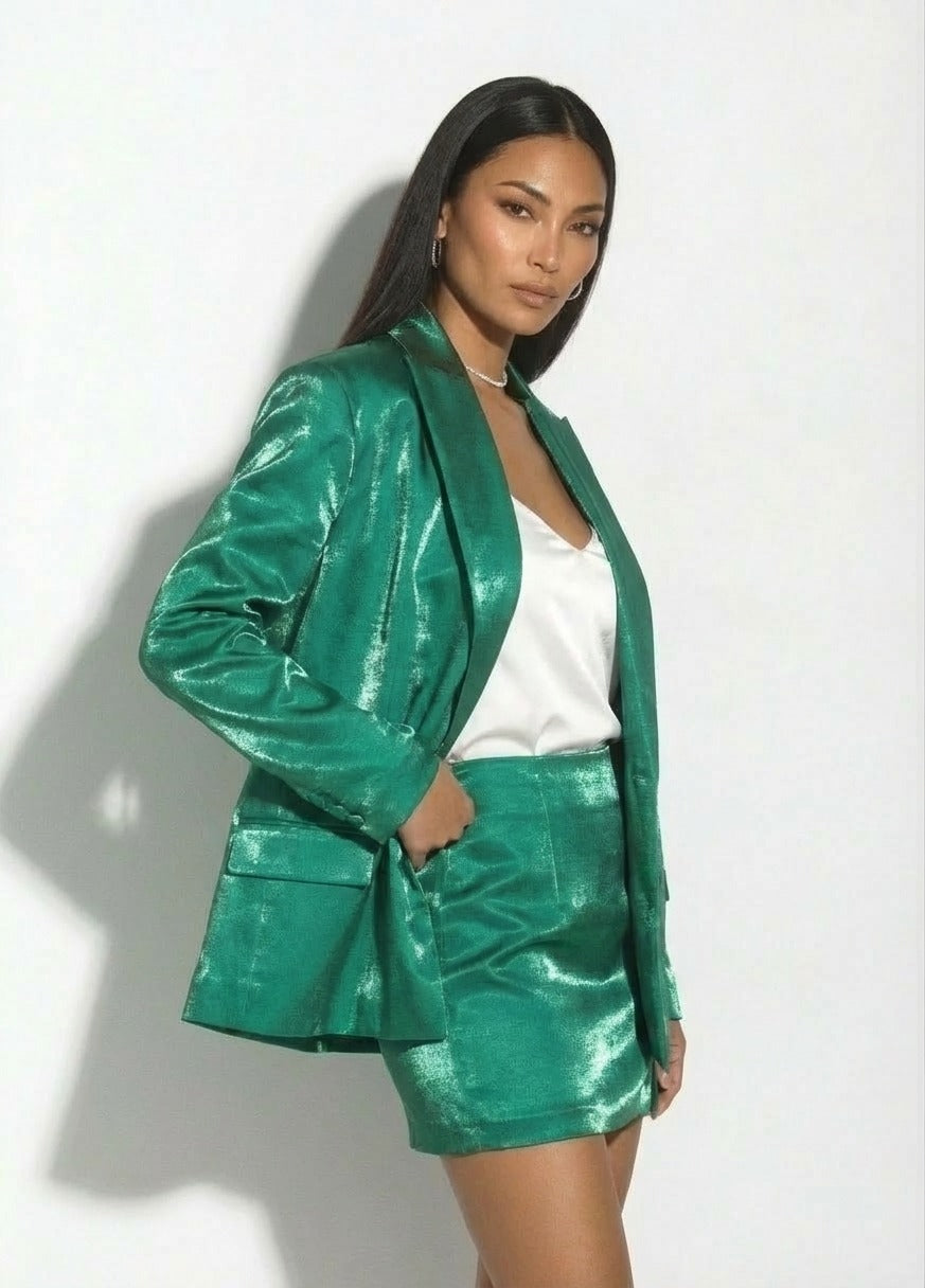 Green Shimmer Skirt